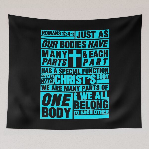 Item preview, Romans 12:4-5 We All Belong To Each Other designed and sold by plushism.
