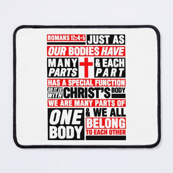 Item preview, Romans 12:4-5 We All Belong To Each Other designed and sold by plushism.