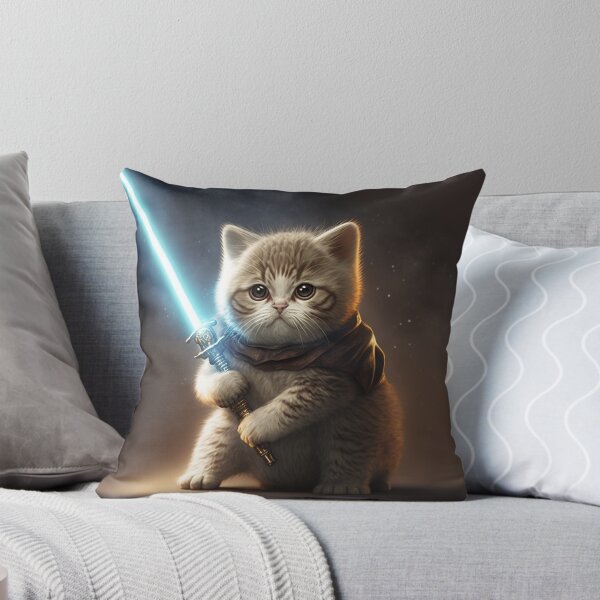 Item preview, Gato con sable de luz designed and sold by My-Magic-World.