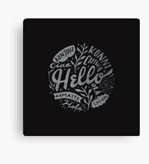 Hello Canvas Print