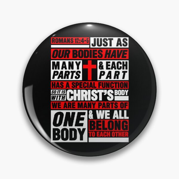 Item preview, Romans 12:4-5 We All Belong To Each Other designed and sold by plushism.