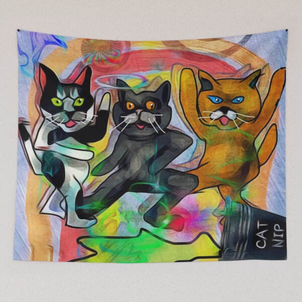 Item preview, "Psychedelic Purr" designed and sold by HoofDog.