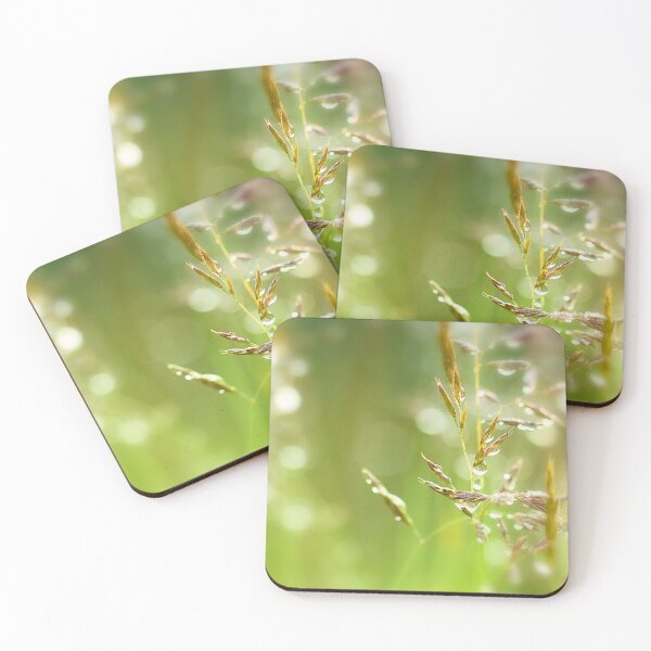 Item preview, Fresh Green Grass with Dew Drops designed and sold by FOLK ART FUSION by heidiannemorris.