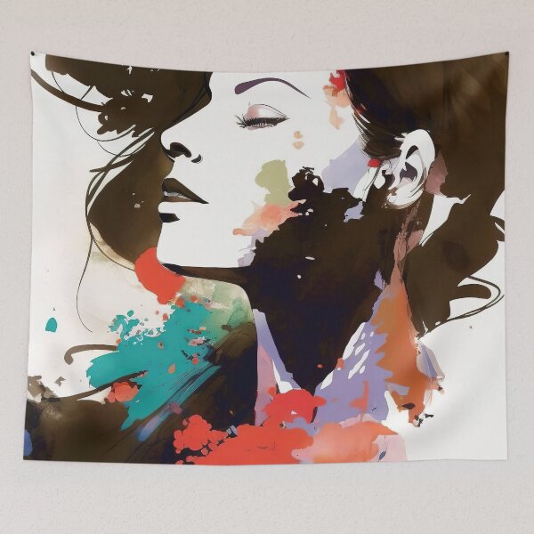 Item preview, Modern Ink Painting of a Woman designed and sold by Warehouse46.