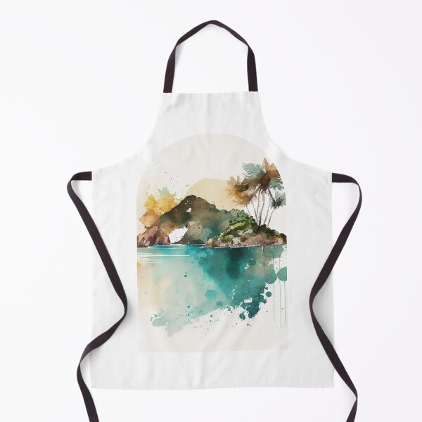 Item preview, Virgin Islands National Park Boho Watercolor Arch designed and sold by PikoApparel.