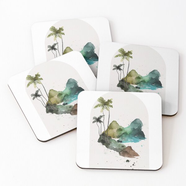 Item preview, Virgin Islands National Park Boho Watercolor Arch designed and sold by PikoApparel.