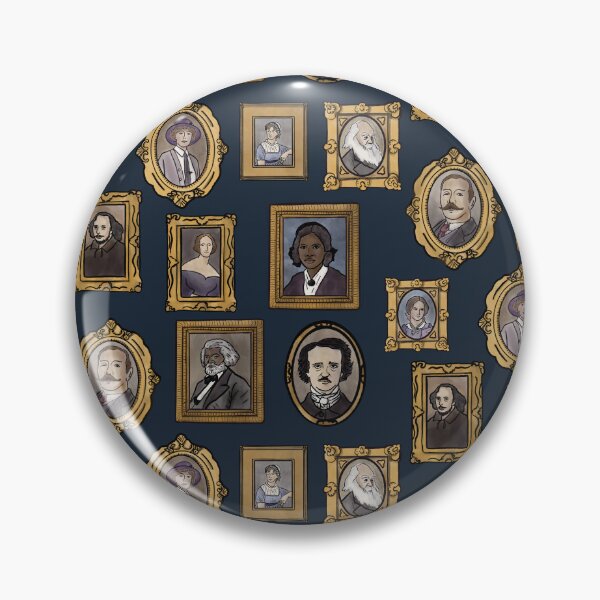 Item preview, Gallery of Famous Authors - Navy designed and sold by Quick Brown Fox Canada.