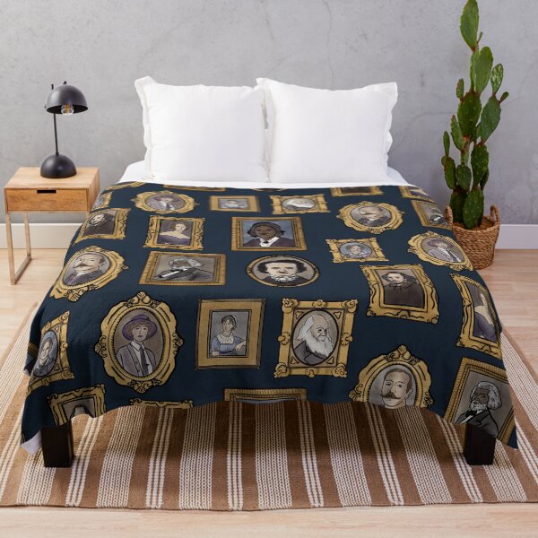 Item preview, Gallery of Famous Authors - Navy designed and sold by Quick Brown Fox Canada.