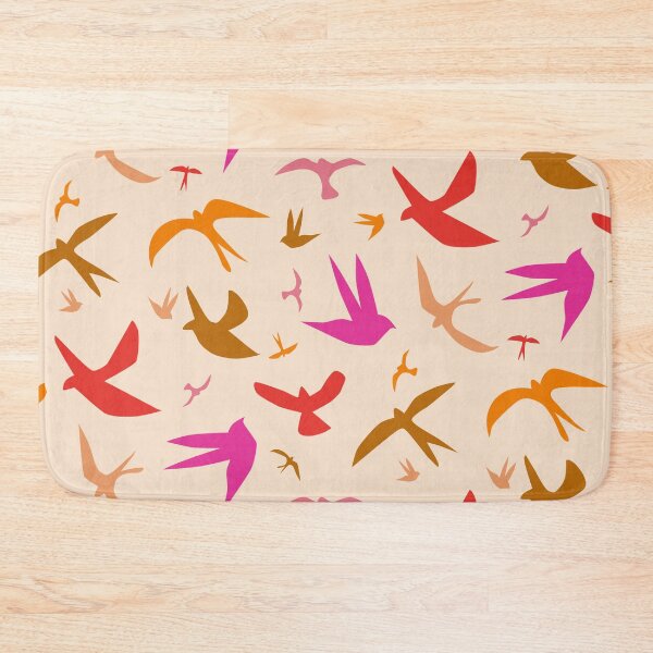 Item preview, Abstract Colorful Flock of Flying Birds Pattern  designed and sold by Yasminepatterns .