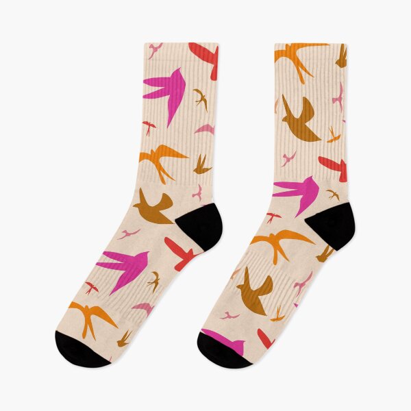 Item preview, Abstract Colorful Flock of Flying Birds Pattern  designed and sold by Yasminepatterns .