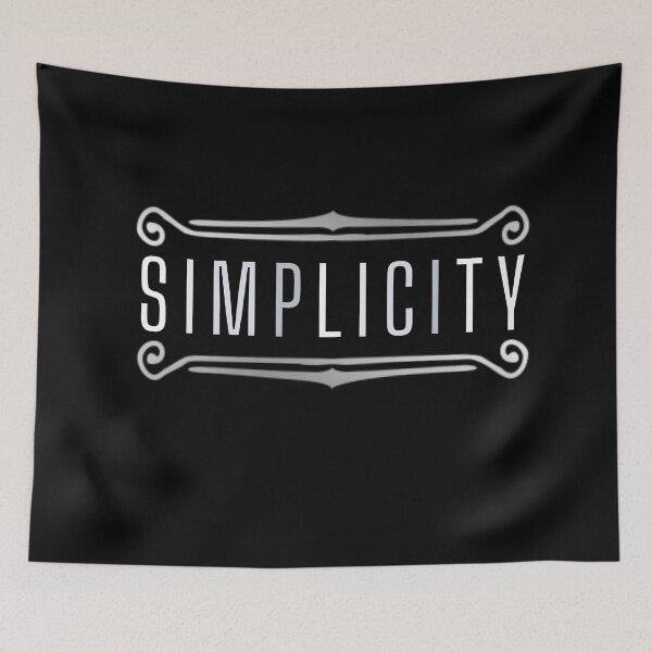 Item preview, Simplicity Simple Cool Minimal Modern Inspirational Vintage Black designed and sold by Pebasfa.