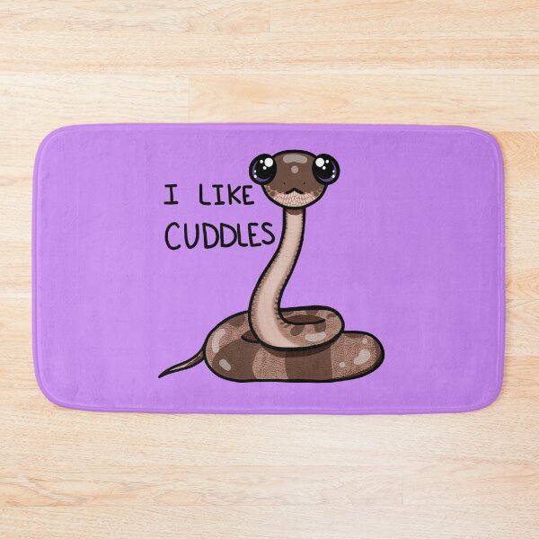 Item preview, Cute Cuddly Snake Noodle Likes Cuddles (In Purple) designed and sold by Creepy-Cutesie.