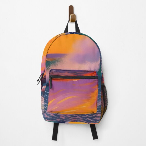 Item preview, Ocean wave against a sunset backdrop, impasto, Ai Generated Art designed and sold by ACC .