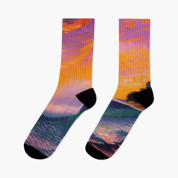 Item preview, Ocean wave against a sunset backdrop, impasto, Ai Generated Art  designed and sold by ACC .