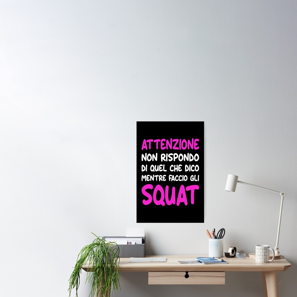 Squat Frase Divertente Allenamento Palestra Donna' Maglietta da donna