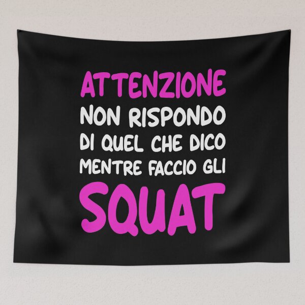 Item preview, Squat Frase Allenamento Palestra Donna Divertente designed and sold by grinta2021.