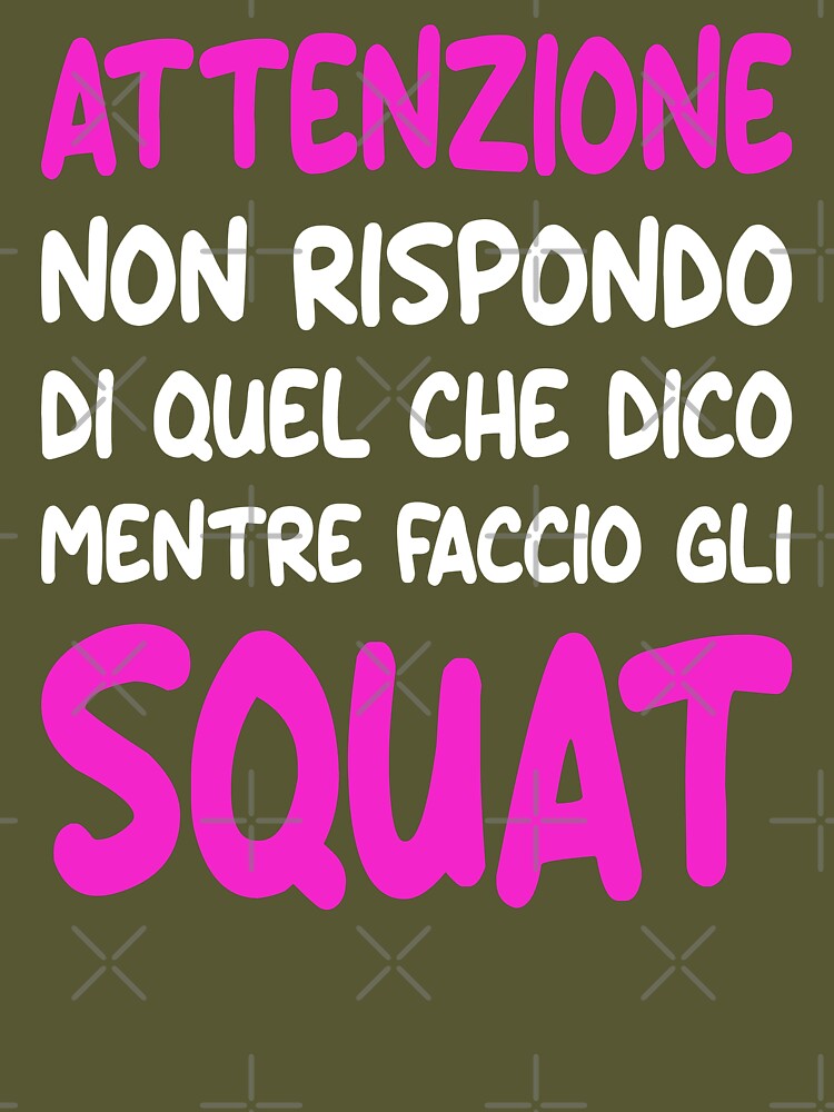 Squat Frase Allenamento Palestra Donna Divertente Essential T-Shirt for  Sale by grinta2021