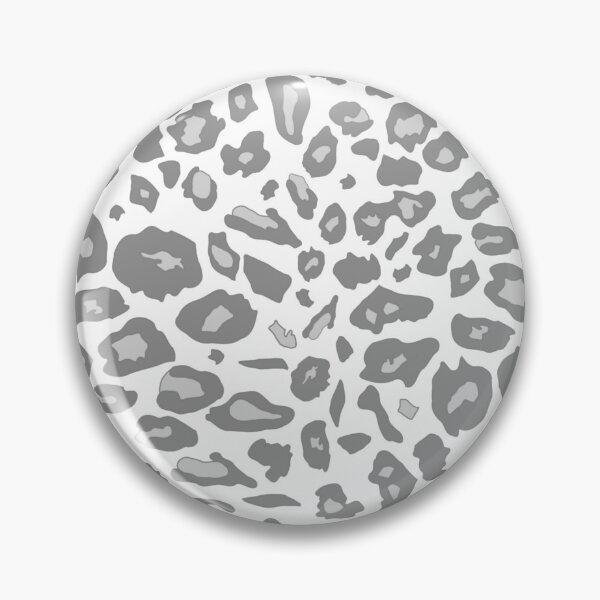 Item preview, Snow Leopard Animal Print -  White & Grey Cheetah Spot pattern designed and sold by inspirationzgal.