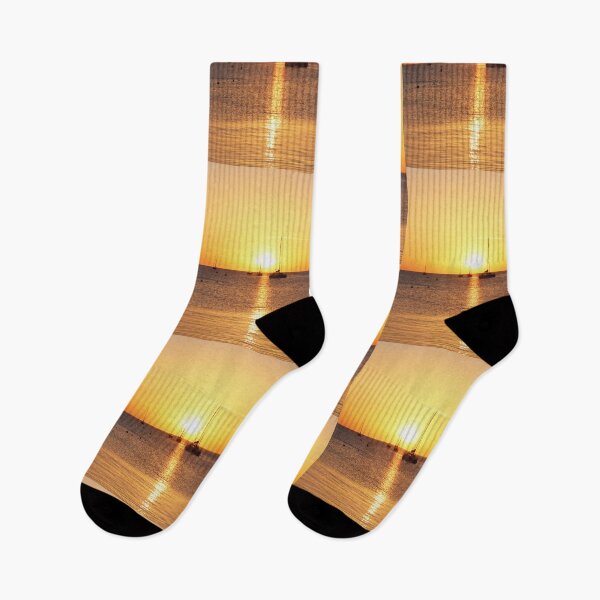 Item preview, Bahia sunset boats on water med Ibiza designed and sold by eddiebarronshop.
