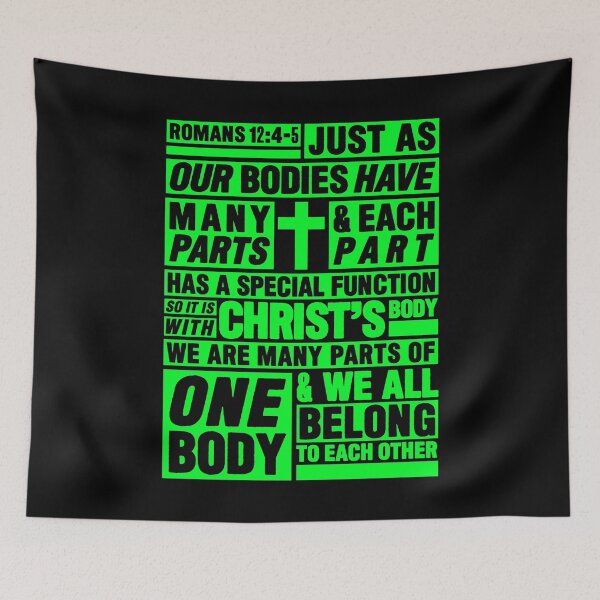 Item preview, Romans 12:4-5 We All Belong To Each Other designed and sold by plushism.