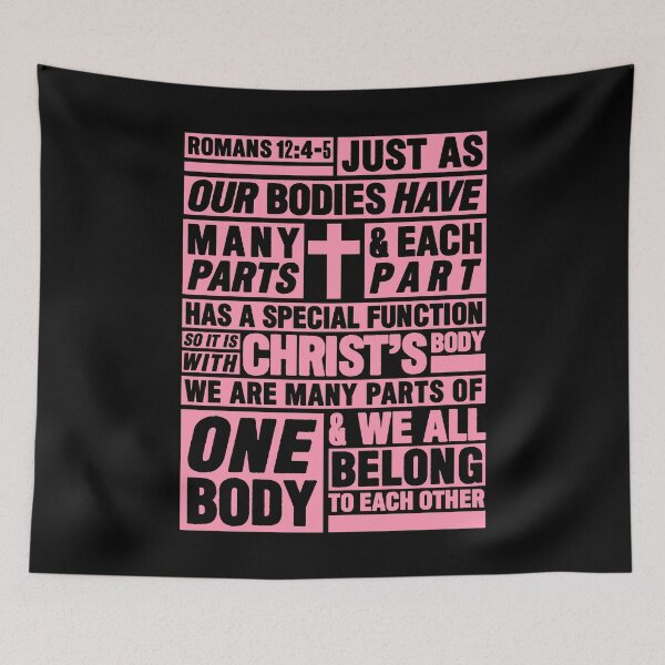 Item preview, Romans 12:4-5 We All Belong To Each Other designed and sold by plushism.