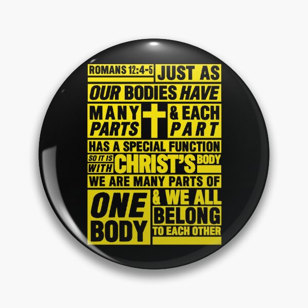 Item preview, Romans 12:4-5 We All Belong To Each Other designed and sold by plushism.
