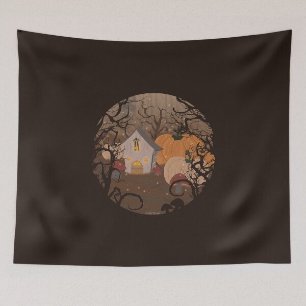 Item preview, Scary halloween house in the heart of the gloomy forest designed and sold by Emilie BESSON.