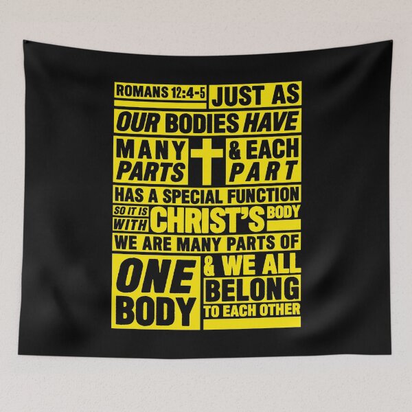 Item preview, Romans 12:4-5 We All Belong To Each Other designed and sold by plushism.