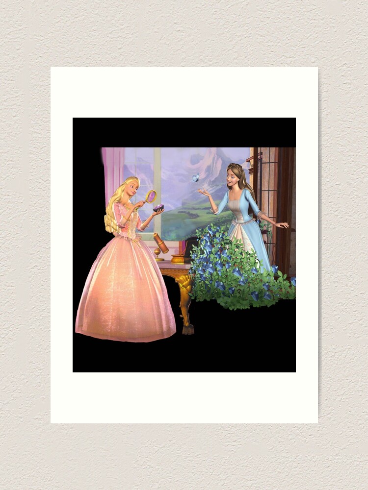 I M Just Like You Barbie Princess And The Pauper Sticker Art Print