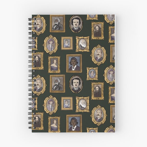 Item preview, Gallery of Famous Authors - Dark Green designed and sold by Quick Brown Fox Canada.