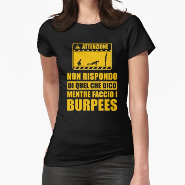 Burpees Frase Allenamento Palestra Donna Divertente Essential T-Shirt for  Sale by grinta2021