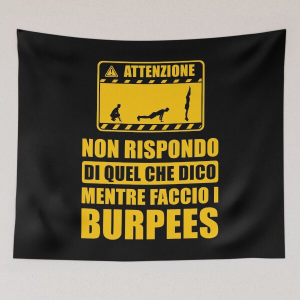 Item preview, Burpees Frase Allenamento Palestra Uomo Divertente designed and sold by grinta2021.