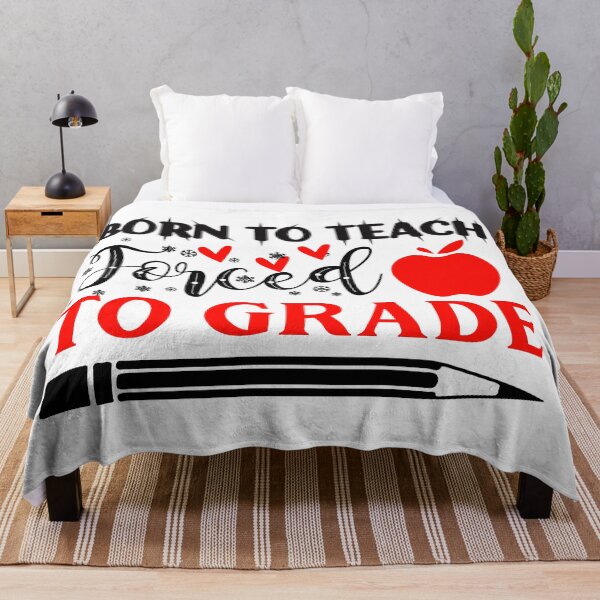Item preview, BORN TO TEACH FORCED TO GRADE designed and sold by SticerOcean.
