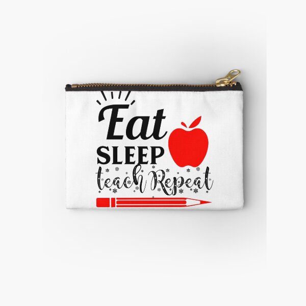 Item preview, EAT SLEEP TEACH REPEAT designed and sold by SticerOcean.
