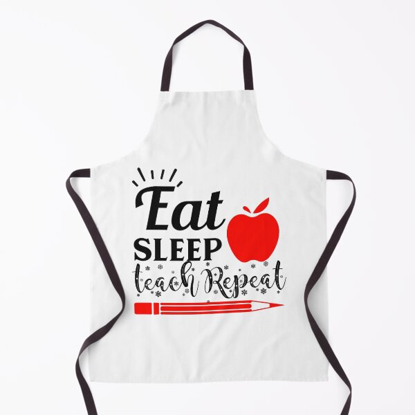 Item preview, EAT SLEEP TEACH REPEAT designed and sold by SticerOcean.