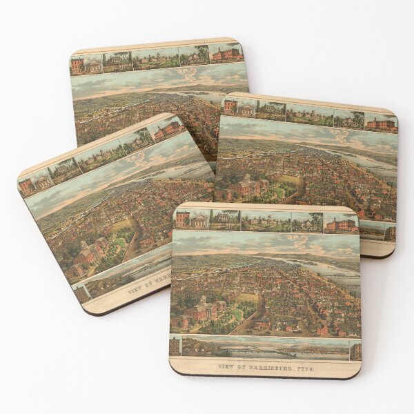Item preview, Harrisburg, Pennsylvania (1855) designed and sold by allhistory.