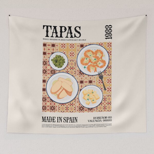 Item preview, Tapas Wall Art designed and sold by SurfolioPrints.