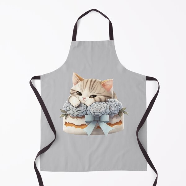 Item preview, Cat cake - tiramisu - watercolor designed and sold by littleblackkiss.