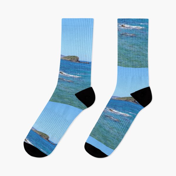 Item preview, Blue water med rocky coast Ibiza designed and sold by eddiebarronshop.