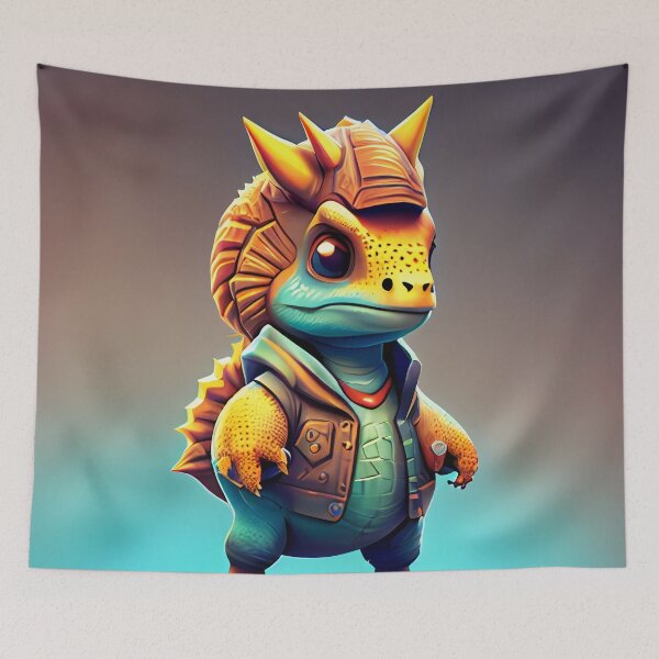 Item preview, Small stegosaurus with jacket designed and sold by PadedoDesigns.
