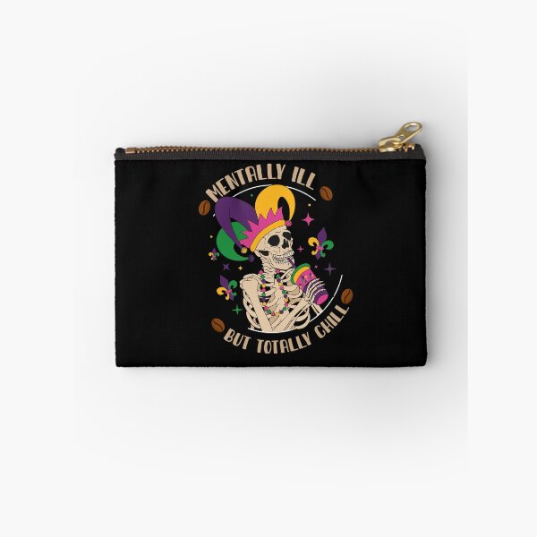 Item preview, Totally Chill Mardi Gras Skeleton Coffee Lover designed and sold by Dressed For  Duty.