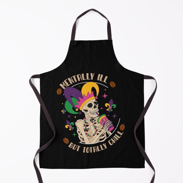 Item preview, Totally Chill Mardi Gras Skeleton Coffee Lover designed and sold by Dressed For Duty.