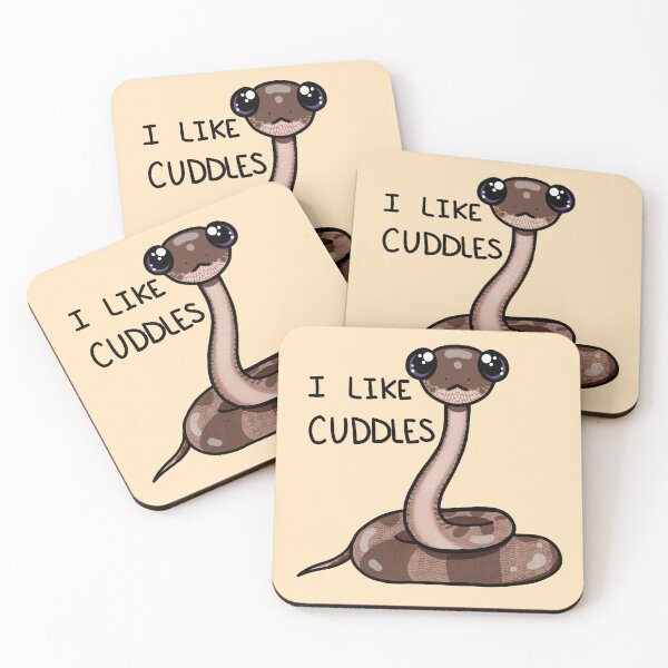 Item preview, Cute Cuddly Snake Noodle Likes Cuddles (In Cream) designed and sold by Creepy-Cutesie.