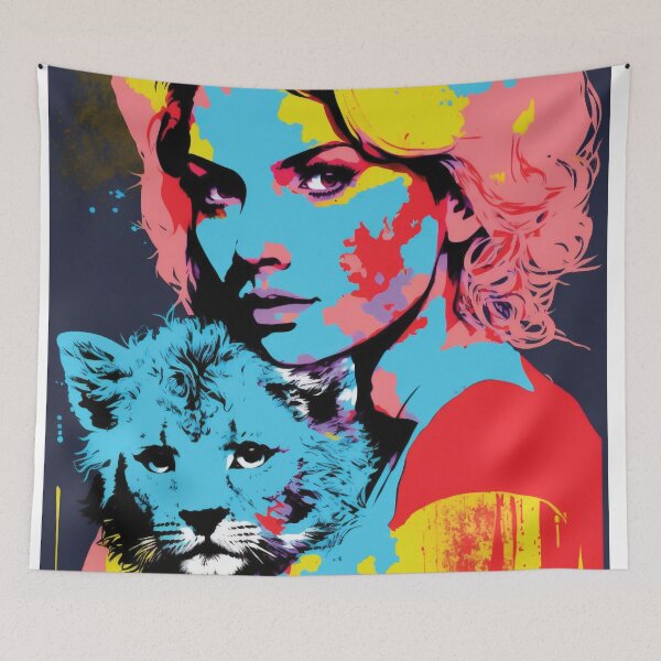 Item preview, Crazy Cat Lady Pop Art designed and sold by sketchzen.