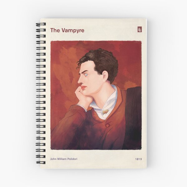 Item preview, The Vampyre John William Polidori Literary Art for Gothic Horror Book Lovers designed and sold by RedHillPrints.