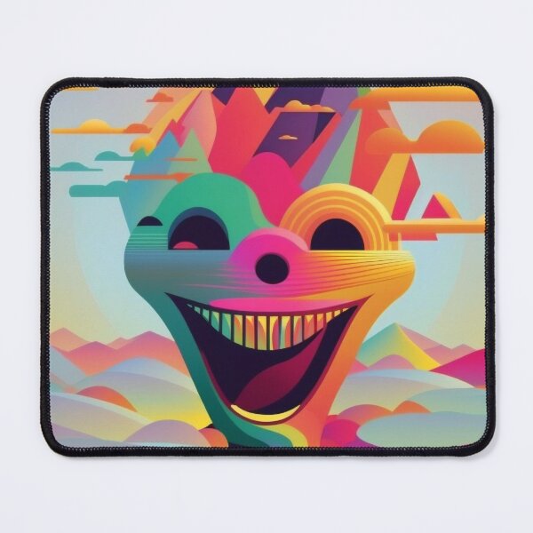 Item preview, Psychedelic Happy Face Vector designed and sold by mind-melt-er.