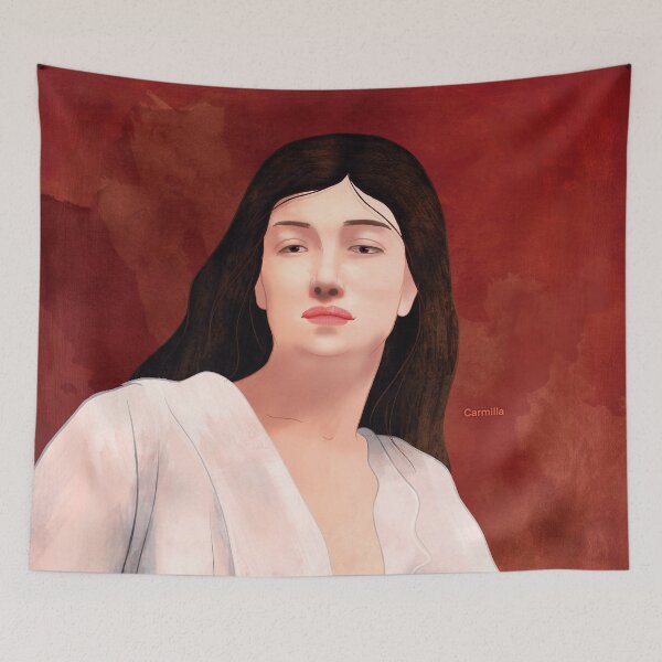 Item preview, Carmilla, Sheridan Le Fanu Literary Art for Gothic Horror Book Lovers designed and sold by RedHillPrints.