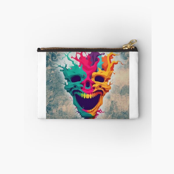 Item preview, Psychedelic Face Happy and Dark designed and sold by mind-melt-er.