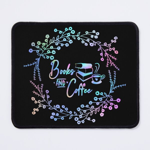 Item preview, Books and Coffee Book Lover Quote - Pastel Wildflower Wreath Quote in Script Typography designed and sold by Cawaiico.