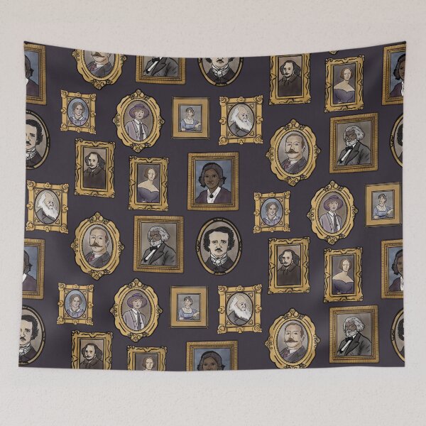 Item preview, Gallery of Famous Authors - Grey/Purple designed and sold by Quick Brown Fox Canada.